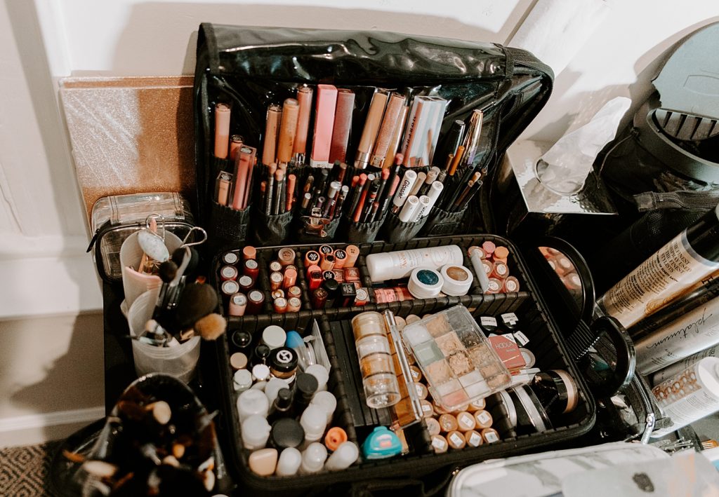 Makeup artist supply bag